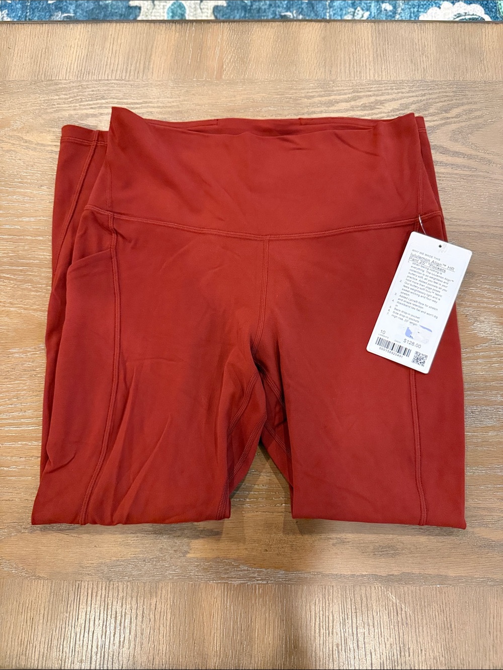 Lululemon Aligned Rust Red High-Rise leggings - Picture 2 of 6